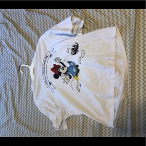 White Minnie mouse crop top